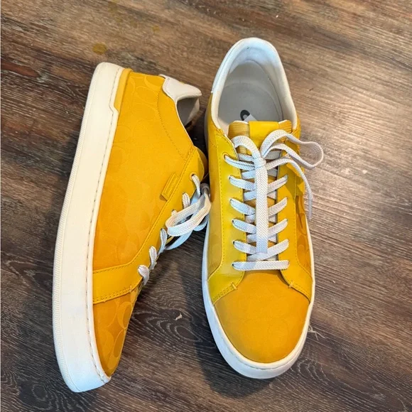 Coach Yellow Sneakers for Men - Picture 2 of 5